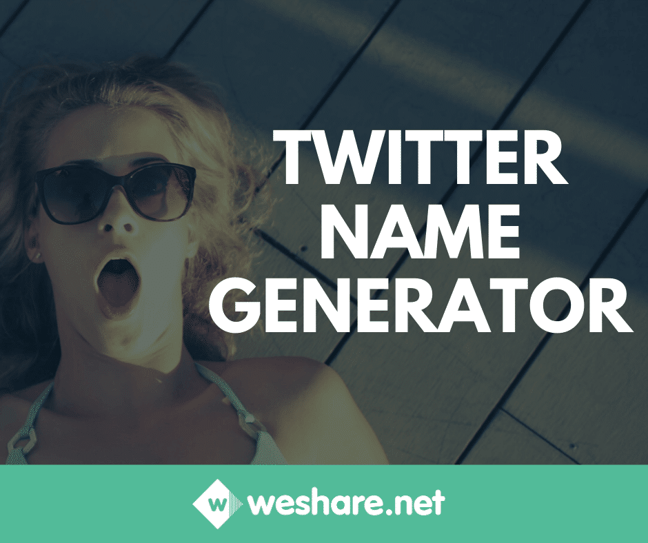 FREE Twitter Name Generator - Instantly Genarate 1000's Of Clever ...